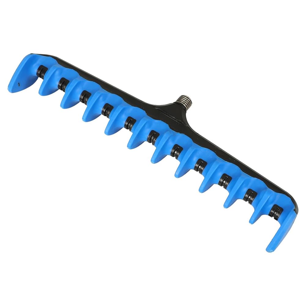 Sarini Fishing Rod Holder, ABS Material, Blue, 19.8 x 6.3 cm, Spiked Fork Design, For Carp Coarse Fishing