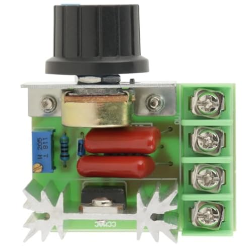 Image of Robocraze 2000W PWM Voltage Regulator AC 50-220V 25A | Adjustable Motor Speed Control Module for Industrial Motors, Fans & DIY Projects | High Power Efficiency, Stable Output, Cooling Required