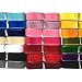 Chenkou Craft 20 Yards 5/8" Velvet Ribbon Total 20 Colors Assorted Lots Bulk