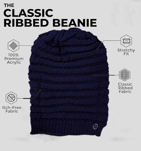 Image of 2023 Winter Beanie Hats Woolen Winter Beanie Cap for Men || 100% Woolen Boys Stylish Cap Woolen Cozy Cap for Men Warm Knit Hat Warmer Hat for Men Women Hat Solid Color Simple Woolen Hat Drop