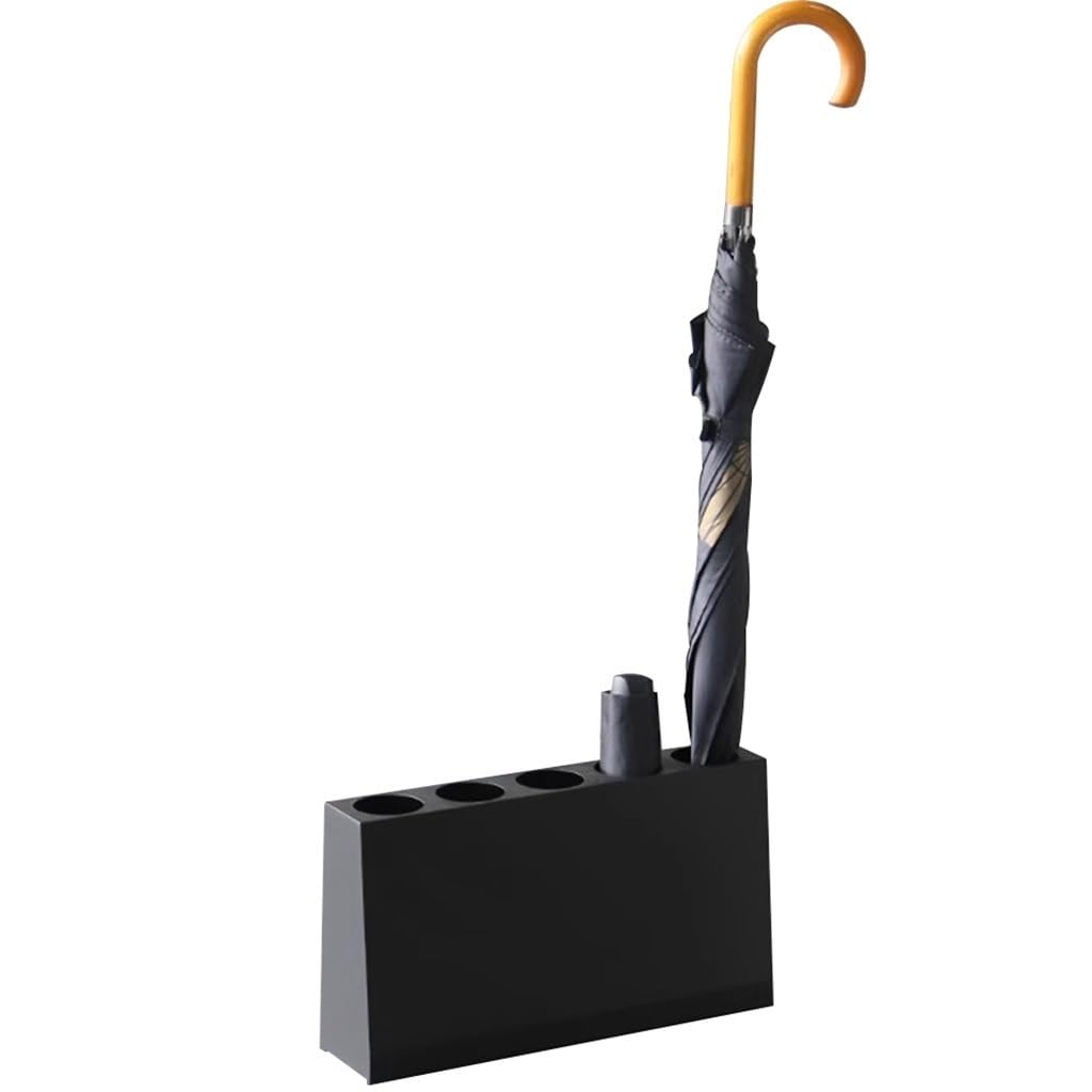 SBZIOJHDR umbrella stand, Simple Style Rectangular, Household Small Iron Art Umbrella Stand(Black)