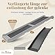 Hunderampe Auto Klappbar – 174 cm Lang & 38 cm Breit – rutschfeste Gummi Rampe für große Hunde – Stabile Hundetreppe Auto & SUV - 136kg Belastbarkeit – Klappbare Hundeleiter Auto – Hellgrau