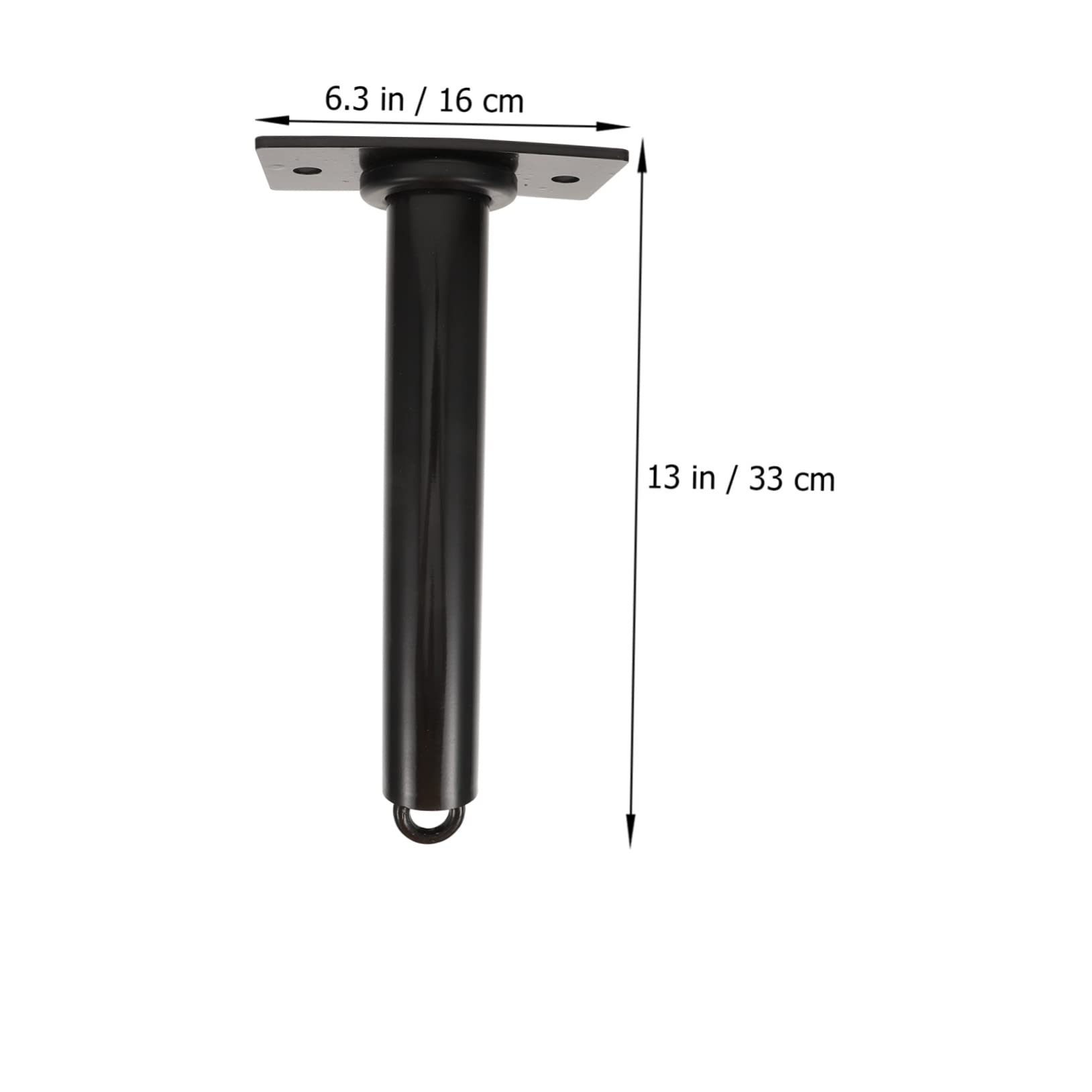 VICASKY 1Pc Iron Dumbbell Hanging Mounted Bracket for Gym Equipment Tool for Fitness Easy to Install with Screws Black Color Large Hole Design