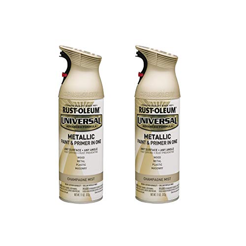 Image of Rust-Oleum Universal All Surface Metallic Spray Paint, Champagne Mist