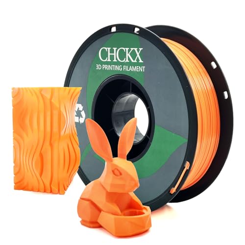 CHCKX PETG 3D Printer Filament Orange 1.75MM 1KG(2.2lbs) for Most 3D Printers