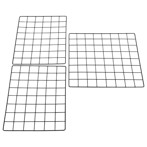 Unomor Picture Grid Wall Decor 6pcs Wall Hanging Decor Metal Wall Storage Tool Wall Mount Photo Wall Iron Hanging Net