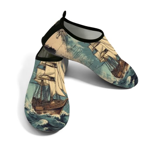 Zapatos de natación ligeros estilo náuticos vintage unisex