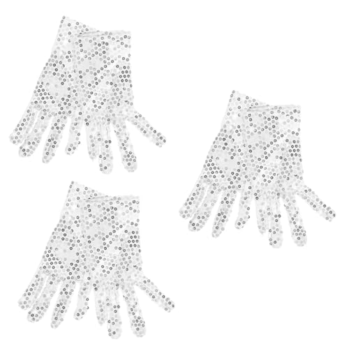Guantes de los hombres mitones paño de imitación accesorios para fiestas