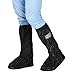 Copriscarpe, moto Scooter Bicicletta Ciclismo Copriscarpe antiscivolo impermeabili per giorno di pioggia(S-nero)