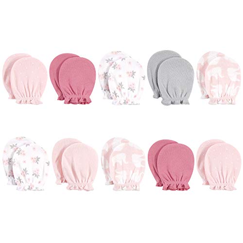 Image of Hudson Baby baby-girls Cotton Scratch Mittens