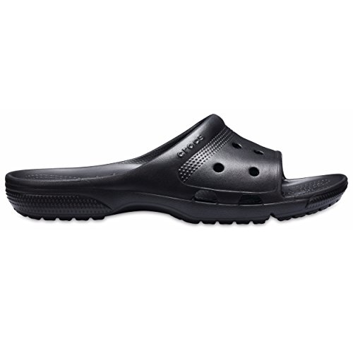 CROCS Classic Crocs Slide - Black - M10W12 , 206121-001-M10W12, Unisex Adult , Black , M10W12