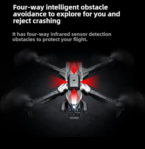 Image of 4K Ultra HD Triple Camera Drone - 4-Way Obstacle Avoidance, Foldable Quadcopter Drone roller
