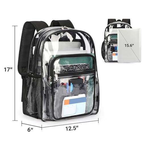 ZORFIN Heavy Duty Clear Backpack