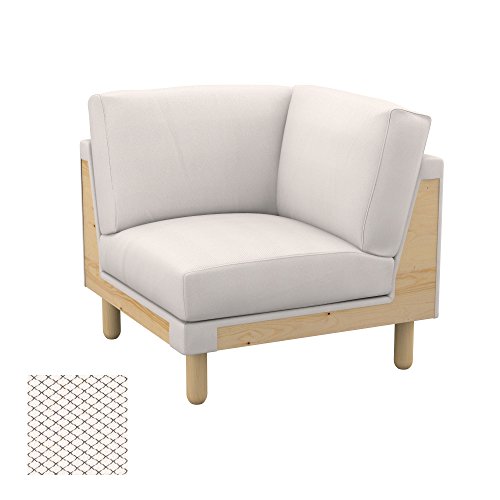 Soferia - IKEA NORSBORG Funda para módulo de Esquina, Nordic White