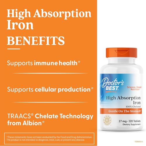 Doctor's Best Chelated Iron Supplement