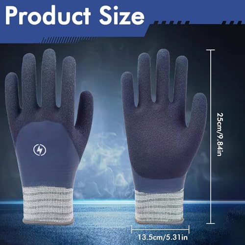 Image of 1000V Electric Gloves Shock Proof, Non-slip Insulated Electrician Gloves, Rubber Electrical Work Safety Gloves for Men