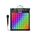 ION Audio Party Rocker Plus | Portable Bluetooth Party Speaker System & Karaoke Machine with Built-In Rechargeable Battery, App-Controlled Party Light Display & Microphone