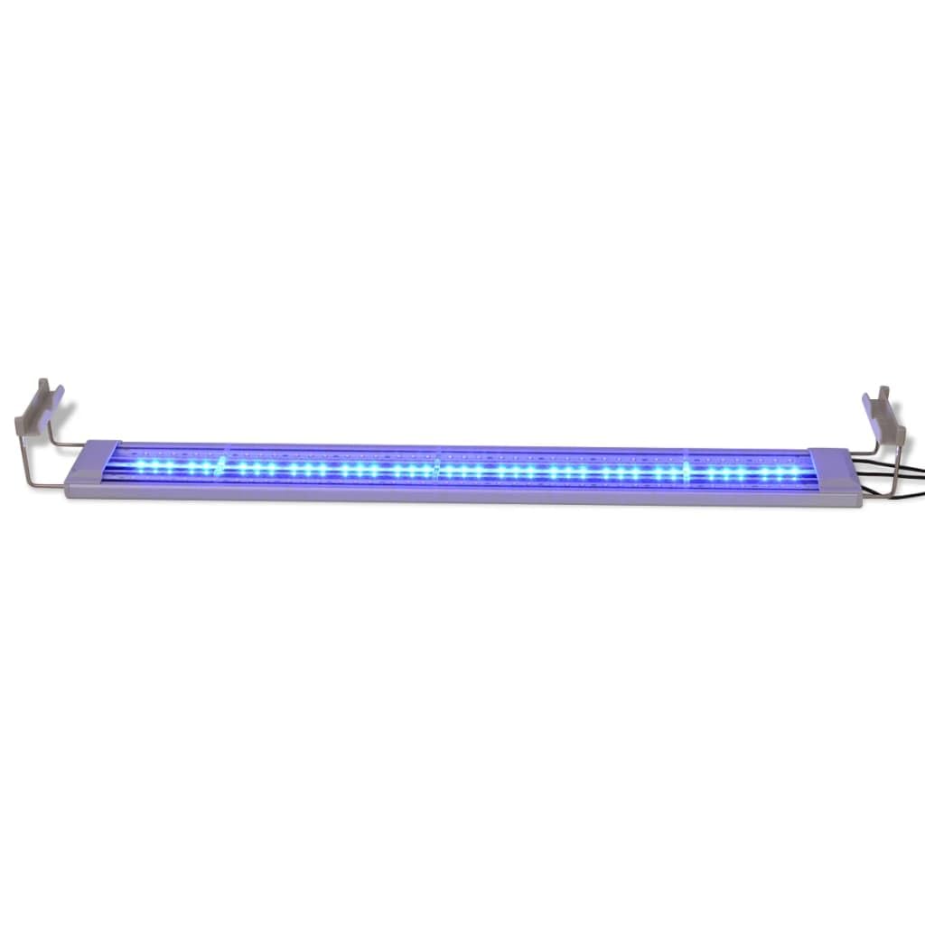 Iluminación LED para acuario, 80 – 90 cm, aluminio IP67, impermeable, regulable, con luz diurna, temporizador de luz de luna, para agua dulce, agua de mar, arrecifes, acuarios, plantas de