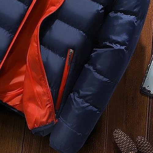 2 Pack Puffer Jacket for Men Lightweight Insulated Warm Winter Coats Thicken Puffy Jacket for Hiking Travel Snow2