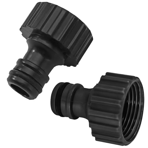 ZhiheHui 3/4 inch Hose Connector Threaded Faucet Adapter Outdoor Hose Faucet Adapter, High flow faucet tap connectiontap connection for high water flow,External Threaded Taps Connector