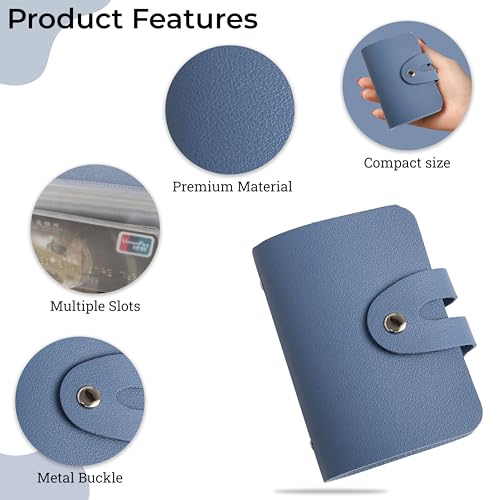 Image of Kraptick Cardholder Wallet for Men & Women - Slim, PU Leather, Minimalist Credit /Debit Card Case, Smart Business & Travel Card Organizer, Secure ATM Holder, Compact Pocket Wallet