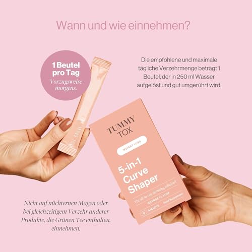 TummyTox Zink, Grüner Tee, Hibiskus, Morosil und Vitamin C – 30 Säckchen