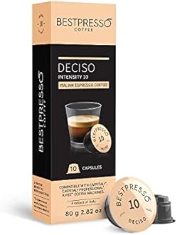 Bestpresso Coffee capsules compatible with Starbucks Verismo, Caffitaly, CBTL, K-fee systems 80 Pods (Variety Pack)