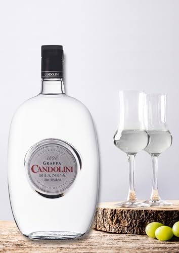 Candolini Grappa Bianca – Weicher, aromatischer Grappa aus Italien mit 40% vol. (1 x 0,7l)