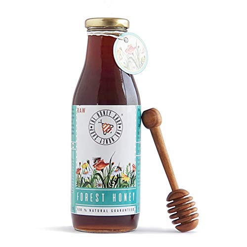 THE HONEY SHOP Raw Organic Forest Honey, Wild, Unprocessed, Unheated