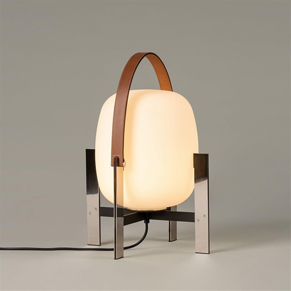 lampada, Lampade da comodino in metallo con paralume in vetro bianco, illuminazione decorativa for la casa, luce lettura for camera letto, soggiorno, studenti