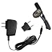 HQRP 9V Battery Snap Connector and AC Adapter Compatible with 9-Volt/Radio/Square / 6LR61 / 7.2H5 / 6KR61 / 6HR61 / PP3 / MN1604 Clip Holder Cable Power Supply Cord + Euro Plug Adapter