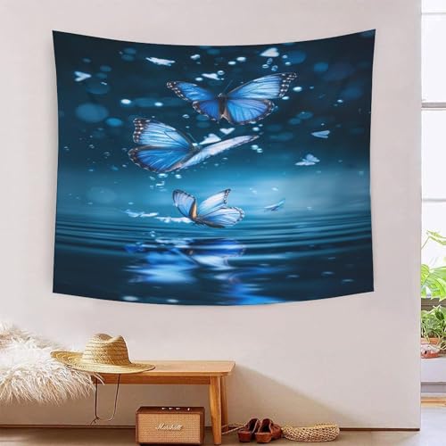 Tapiz de poliéster suave con mariposas 3D, el póster gigante para decorar tu dormitorio