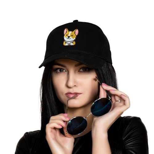 Image of Embroidered Baseball Cap for Women Men Adjustable Baseball Hat Black Baseball Cap Trucker Hat