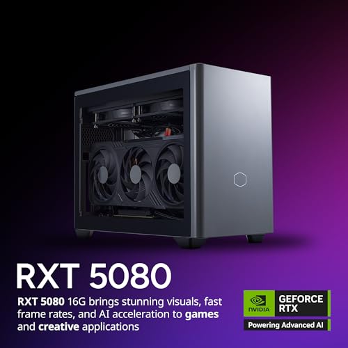 Image of Cooler Master NR2 Pro Gaming PC Intel Ultra 7 RTX 5080 Compact Mini ITX | Intel Core Ultra 7 265KF + NVIDIA RTX 5080 16GB Gaming PC, 32GB DDR5 6000MHz, 2TB M.2 SSD, 280mm AIO Cooler, Windows 11
