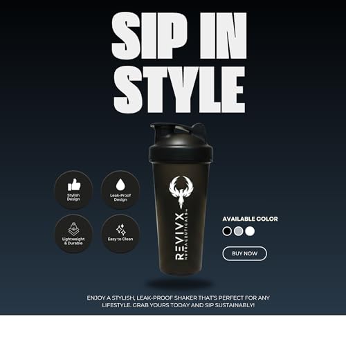 Image of Protein Shaker Bottle 700ml BPA-Free Leakproof Gym Shaker for Protein & Pre-Workout (Black)