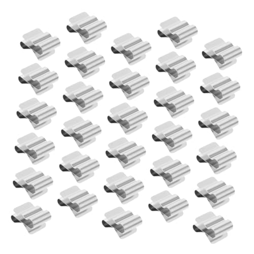 LIFKOME 30pièces Câble Panneau Solaire Clips De Fixation Acier Serre-câbles Métalliques Gestion De Câblage Pour Systèmes Photovoltaïques Installation Facile Pour Bateaux Remorques Et Véhic