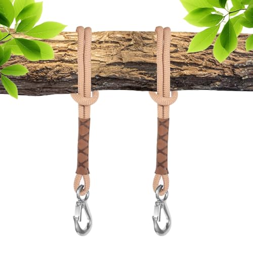 Balançoire Fixation Arbre, 2 Pièces 60cm Corde de Suspension Hamac Réglable Sangle Chaise Hamac...