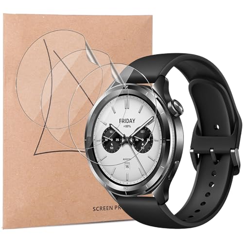 For Xiaomi Watch S4 �t�B���� �y3���Z�b�g�z Xiaomi Watch S4�p �ی�t�B���� TPU�f�� �S�ʕی� �����ߗ� 24���Ԏ����C���Z�p �����x�^�b�` �C�A�[�� �w��h�~ ��U�h�~ �_�炩�� ��ʕی�V�[�g