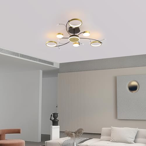 Lustre plafonnier LED télécommandé à intensité variable - 7