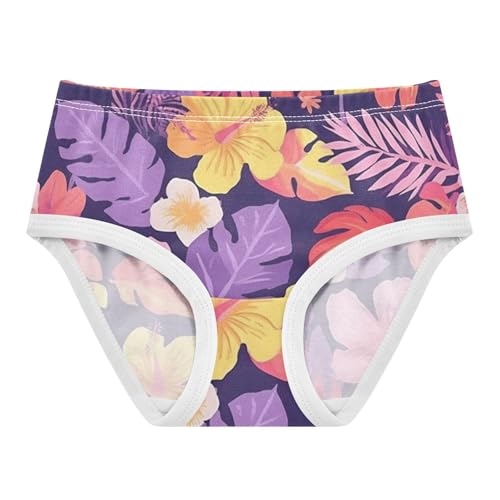Girls' Hipster Panties Briefs Underwear for Baby Girls Colorful Tropical Floral Pattern Digital Download
