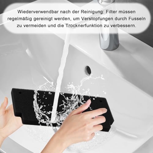 2 Stück 12022801 Schwammfilter Trockner Filter Wäschetrockner Sockelfilter Schaumstofffilter Schwamm Filter Ersatz für BOSCH Siemens iq300 iq500 in Wärmepumpentrockner