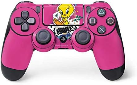 Vista 9 de Skinit Calcomanía para juegos compatible con el controlador de PS4, con licencia oficial de Looney Tunes Tweety Bird con diseño de actitud