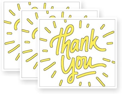 Thank You, Thank You Vinyl Stickers 3 Pack 3 Inch image 5