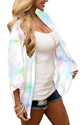 Image of CASURESS Women's Cardigan-Sheer Kimono Loose Summer Floral Print Cover Ups