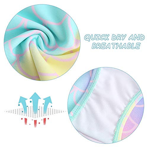 Image of Girls Two Piece Tankini Swimsuits Hawaiian Ruffle Bathing Suit Summer Beach Swimwear Set