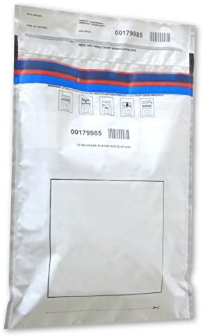 Tamper Evident Bags - Pack of 100 Opaque Tamper Bags with Platinum Security Seal