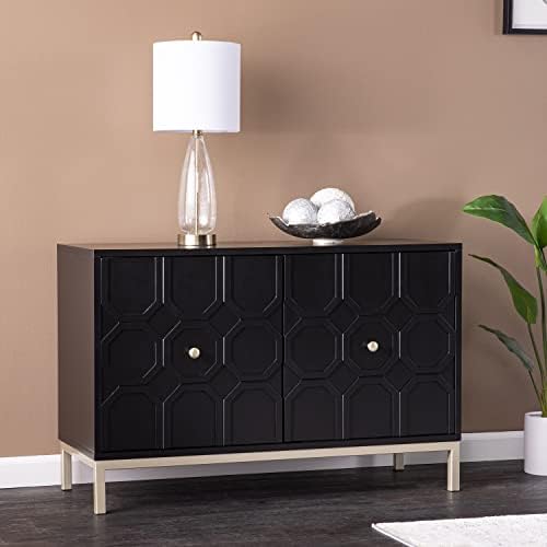 SEI Furniture Gramdlynn Two-Door Accent Cabinet - Black