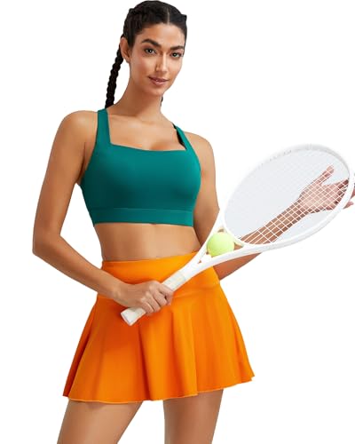 Image of RUNNING GIRL High Impact Sports Bras for Women, High Support Running Strappy Women's Sports Bra with Sewn in Pads