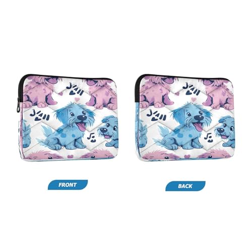 Funda para portátil 13-14 pulgadas impermeable con diseño de perros miniatura 2