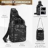 HUNTVP Sling Bag Backpack Chest Bag Tactical Shoulder Bag Molle Backpack Military Pack Handbag Multi-functional Crossbody for Hiking Cycling Traveling Riding Outdoor Sports (Camo) #1